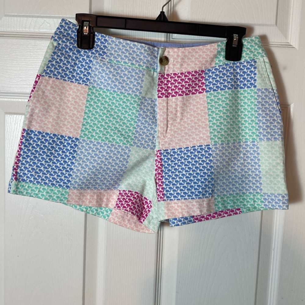 Women’s Vineyard Vines for Target Shorts Size 4 Cotton Blend NWT Allover Whale